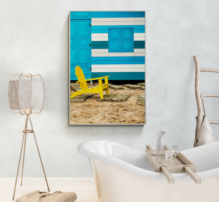 Seasonal Wall Art Ideas:  Summer Beach Hut and Chair